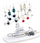 Stativ bizhuterish AG119H Jewelry Rack, në formë peme dreri, plastikë PP, i bardhë
