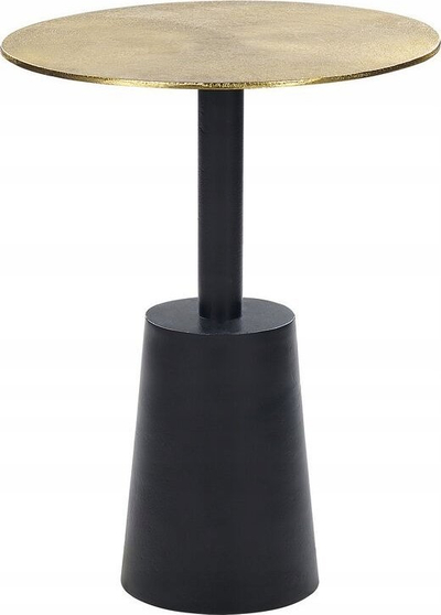 Tavolinë anësore Beliani TANAMI, metal, 36 cm, ari e zezë