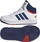 Atlete të larta për kalamaj Adidas Hoops Mid 3.0 K GZ9647, basketbolli, të bardha me blu dhe të kuqe