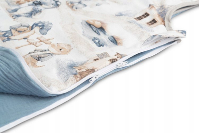 Thes gjumi për bebe BabyMatex Dragons Jeans S, 45x70cm, pambuk, blu