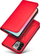 Mbulesë-portofol Hurtel Magnet Card Case për iPhone 14 Plus, me qëndrim, e kuqe