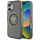 Kapak telefoni Guess IML Metal Mountain Logo MagSafe, për iPhone 16 6.1", i zi