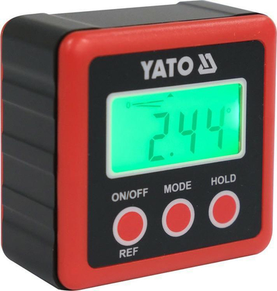 Këndmatës elektronik magnetik Yato YT-71000, ekran me dritë, trup alumini