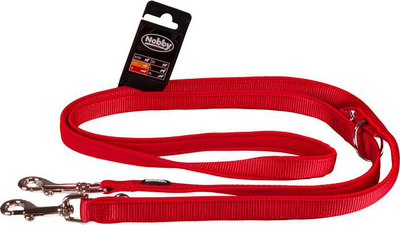 Vargore rregulluese për qen Nobby Classic Preno M L, 200cm, 20 25mm, e kuqe