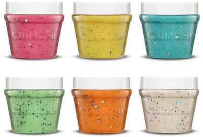 Set plasteline ChildGen Glitter Modeling Clay, 6 ngjyra, me shkëlqim, për fëmijë