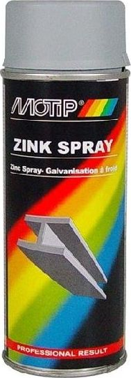 Sprej zinku MOTIP 04061, 400ml, efekt mat, gri
