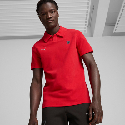 Polo për meshkuj PUMA Scuderia Ferrari Style Motorsport, e zezë