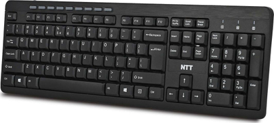 Tastierë multimediale NNT System NTT-KB-UM-106, US, e zezë