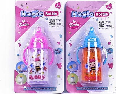 Shishe lodër për bebe Magic Bottle, qumësht që “zhduket”, me doreza anash, shumëngjyrëshe