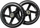 Rrota për trotinet Master, 145 mm, ABEC 7, 2 copë, gri