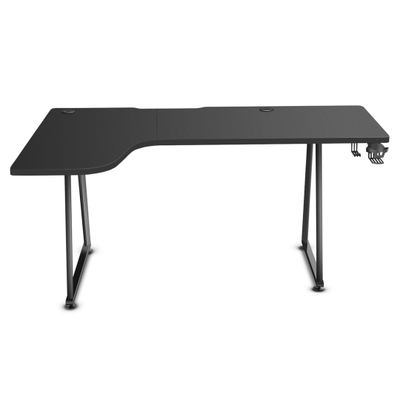 Tavolinë gaming Huzaro Hero 7.7, 160x60 cm, këndore, e zezë