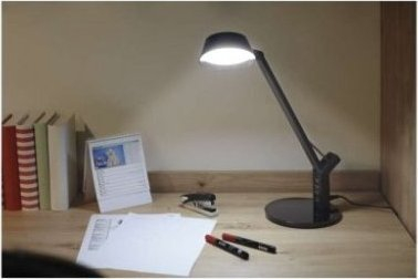 Lampë tavoline EMOS SIMON, LED, krah i lëvizshëm, e zezë