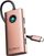Hub ORICO 6 në 1 USB C, HDMI 4K, PD 100W, ari rozë