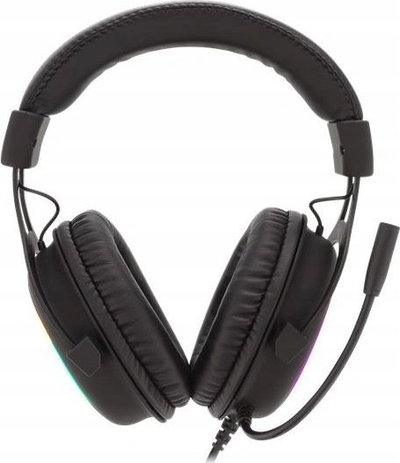Set gaming Deltaco Gaming 4 në 1, RGB, me tastierë, maus, mousepad edhe kufje, i zi