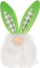 Figurë dekorative lepur Saska Gift and Decor Bunny, 18cm, ngjyrë e gjelbër, pranverë Pashkë