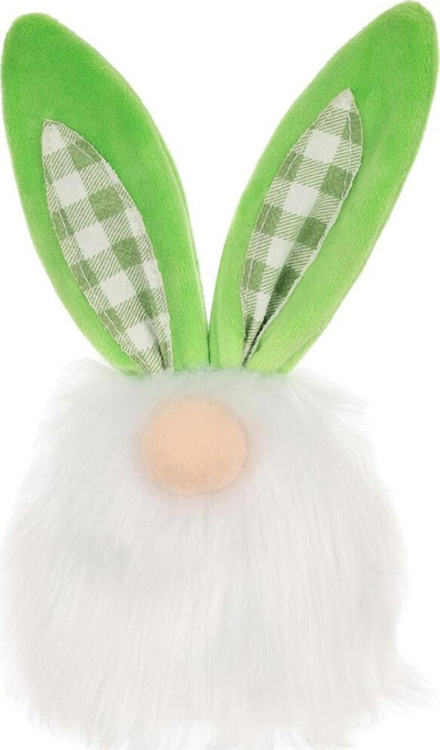 Figurë dekorative lepur Saska Gift and Decor Bunny, 18cm, ngjyrë e gjelbër, pranverë Pashkë