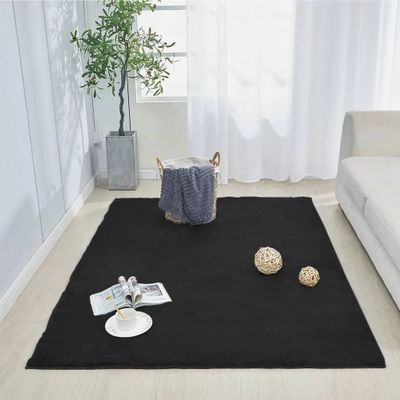 Тепих Strado Rabbit Rug, 60x120 cm, нелизгачки, црн
