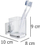 Mbajtëse furçash dhëmbësh Vacuum-Loc Quadro Tumbler, montim me vakum, plastike, transparente