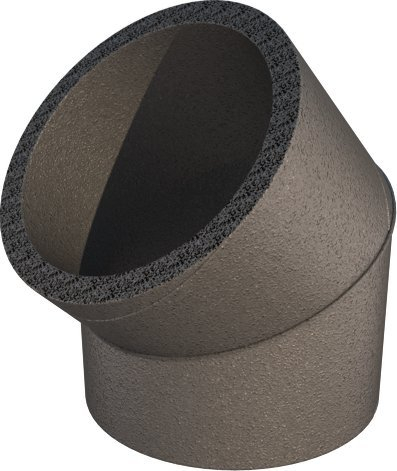 Трупец цевки за вентилација Ubbink AERFOAM EPE 125, 45°, 125 mm