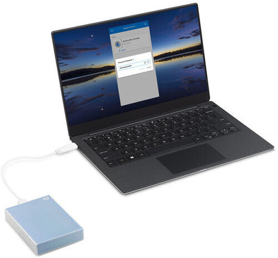 Disk Seagate One Touch - 4TB, i kaltër e çelët