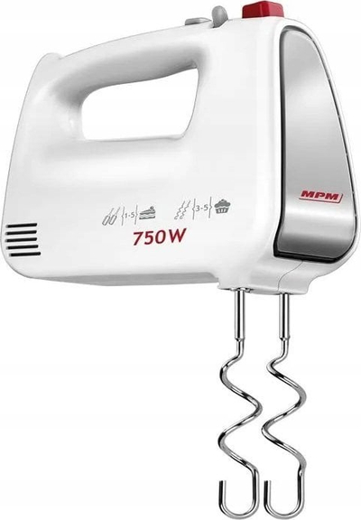 Mikser dore MPM MMR-19/B, 750W, 5 shpejtësi TURBO, i bardhë