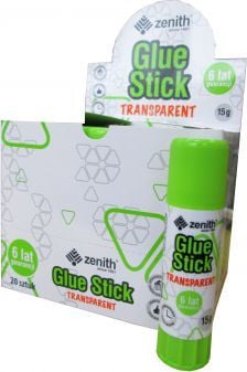 Ngjitës stik Zenith, 15g, transparent, 20 copë
