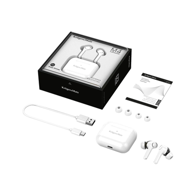 Безжични слушалки Kruger&amp;Matz TWS M4 Pro, Bluetooth 5.0, со микрофон, црни