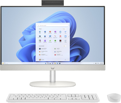 Компјутер All in One HP 24-cr0312nw, Ryzen 5, 16GB RAM, 512GB SSD, бел