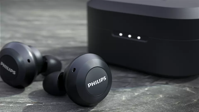 Dëgjuese Buds Philips TAT8505BK/00, wireless IPX4 Splash Mic, të zeza