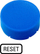 Pllakë çelësi Eaton M22-XDH-B-GB14, RESET, për buton 22mm, blu