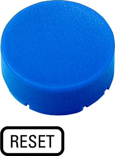 Pllakë çelësi Eaton M22-XDH-B-GB14, RESET, për buton 22mm, blu