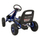 Gokart me pedale Enero Sports Go-Kart 01, deri 30 kg, me frena dore, blu e zi