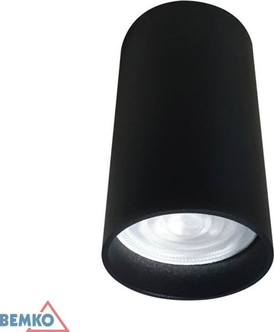 Llambë tavani Bemko ULTER C23 DLU GU10, 1x50W, cilindër, e zezë