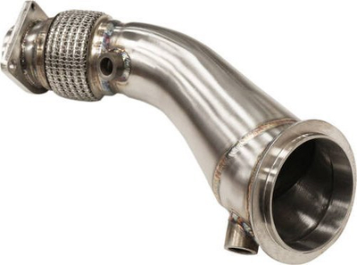 Downpipe TurboWorks BMW M3 M4 F80 F82 F83 S55, çelik inox, 2014-2019
