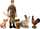 Set figurina ferme, 5 pjesë, plastikë, shumëngjyrëshe