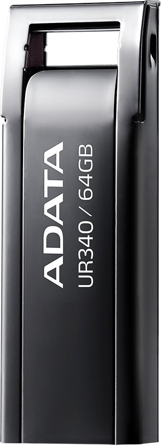 USB ADATA UR340, 64GB, USB 3.2, metalik i zi