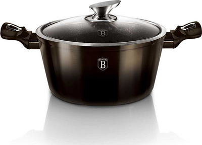 Tenxhere Berlinger Haus BH-6606, 28cm, veshje graniti, e zezë me shkëlqim