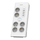 Kabllo vazhduese Philips SPN7060WA/58, surge protection, 6 dalje, 4 usb 1 type-C, 2m, e bardhë