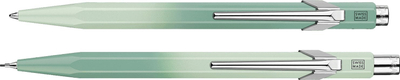 Set shkrimi Caran d’Ache Misty Forest 849 844, laps mekanik 0.5mm, stilolaps ballpoint, jeshile