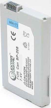 Батерија за камера Canon BP-208 DV00DV1075, литиум јон, црна