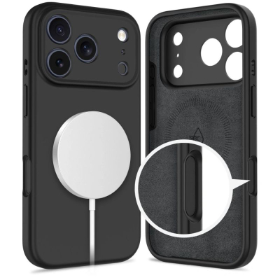 Mbrojtëse telefoni Tech-Protect BasicMag MagSafe për iPhone 17 Pro Max, matte, e zezë