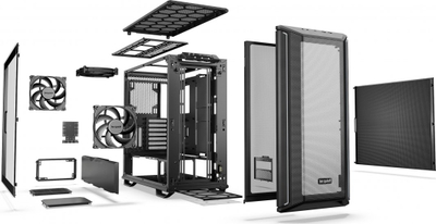 Куќиште за компјутер be quiet! Dark Base 701 ARGB, Црна, Midi Tower