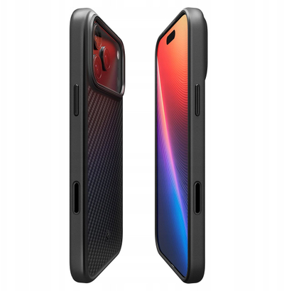 Kapak telefoni Spigen Enzo Aramid T MagSafe, për iPhone 17 Pro Max, i zi