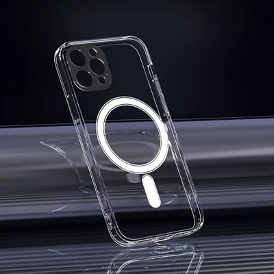 Заштитен MagSafe капак за iPhone 14 Pro Max, проѕирен, со заштита за камера