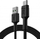 Kabllo USB Green Cell PowerStream, USB-A - USB-C, Ultra Charge, QC 3.0, 120cm, e zezë