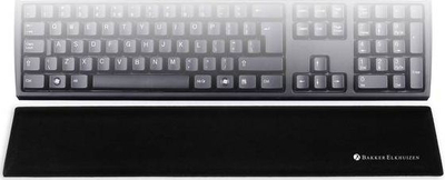 Mbështetëse kyçi BakkerElkhuizen Trapezium Wrist Rest Standard, ergonomike, për tastierë, e zezë