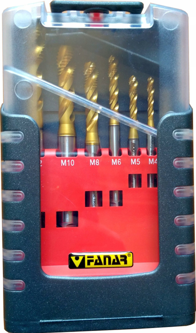 Set çelësash fileto Fanar R40 HSSE, M3 M12, TiN, 800X