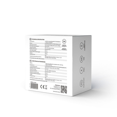 Kuti eksternale Savio AK-39, 3.5" SATA në USB 3.0, deri 10TB, e zezë