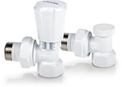 Zestaw grzejnikowy 1/2" ACTIV PLUS katowy bialy - 4512690