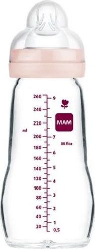 Biberon MAM Feel Good Forest, 260 ml, silikon antikolik, për vajza